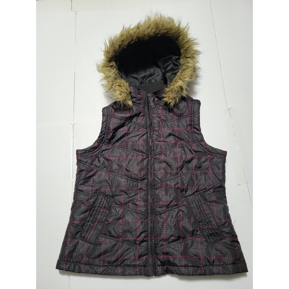 (#C) Cato full Zip Fur Hooded Jacket Size Women's Small Multicolor